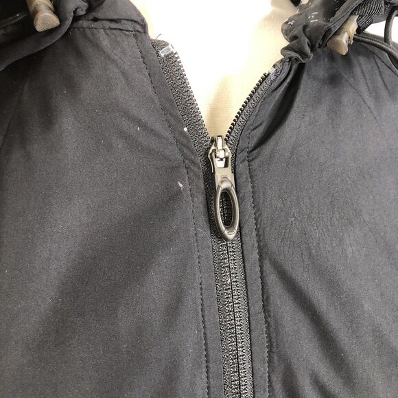 Oakley Women's Black Waist Tie Full Zip Hooded Outdoor Jacket Size Medium - Picture 4 of 12